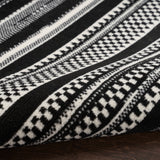nourison grafix grf41 black white rug