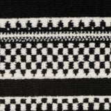 nourison grafix grf41 black white rug