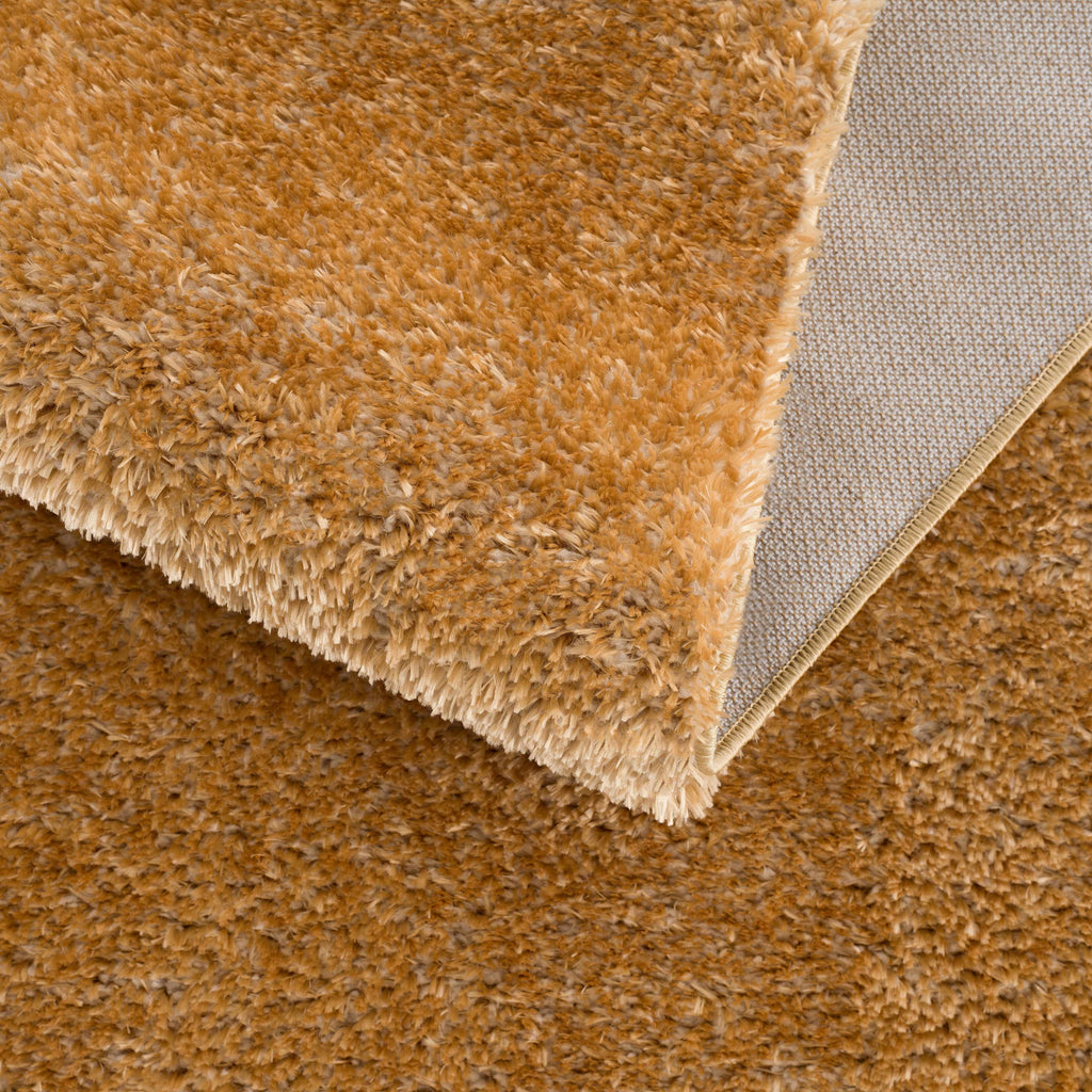 Hauteloom Heavenly HVL6212 Dark Gold Machine Made Polyester Rug