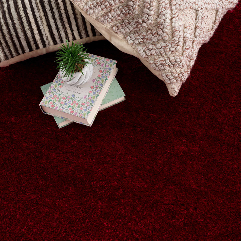 Hauteloom Heavenly HVL6211 Red Machine Made Polyester Rug