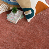Hauteloom Heavenly HVL6210 Pink Machine Made Polyester Rug