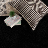 Hauteloom Heavenly HVL6201 Black Machine Made Polyester Rug