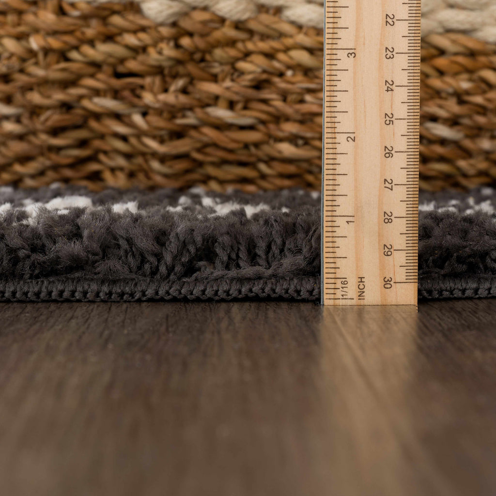 Hauteloom Thetford THET Charcoal Machine Made Polypropylene Rug