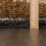 Hauteloom Thetford THET Charcoal Machine Made Polypropylene Rug
