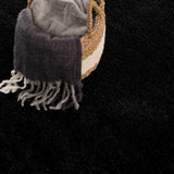Hauteloom Heavenly HVL6201 Black Machine Made Polyester Rug