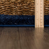 Hauteloom Heavenly HVL6209 Navy Blue Machine Made Polyester Rug