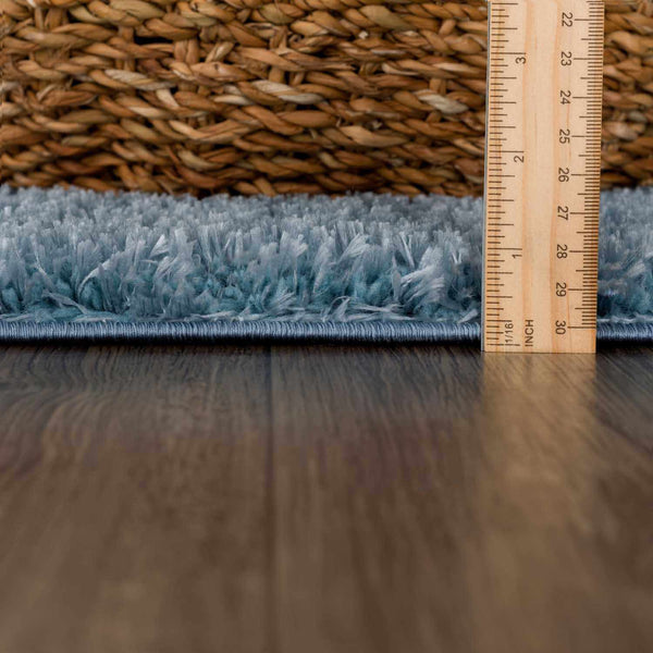 Hauteloom Heavenly HVL6202 Blue Machine Made Polyester Rug