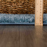 Hauteloom Heavenly HVL6202 Blue Machine Made Polyester Rug
