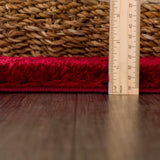 Hauteloom Heavenly HVL6211 Red Machine Made Polyester Rug