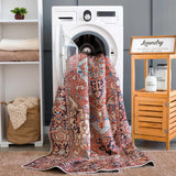 Hauteloom Neyland Washable NEYW Bright Red Machine Made Polyester Rug