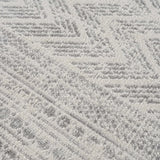 Hauteloom Chinnor CHINN Light Gray Machine Made Polypropylene Rug