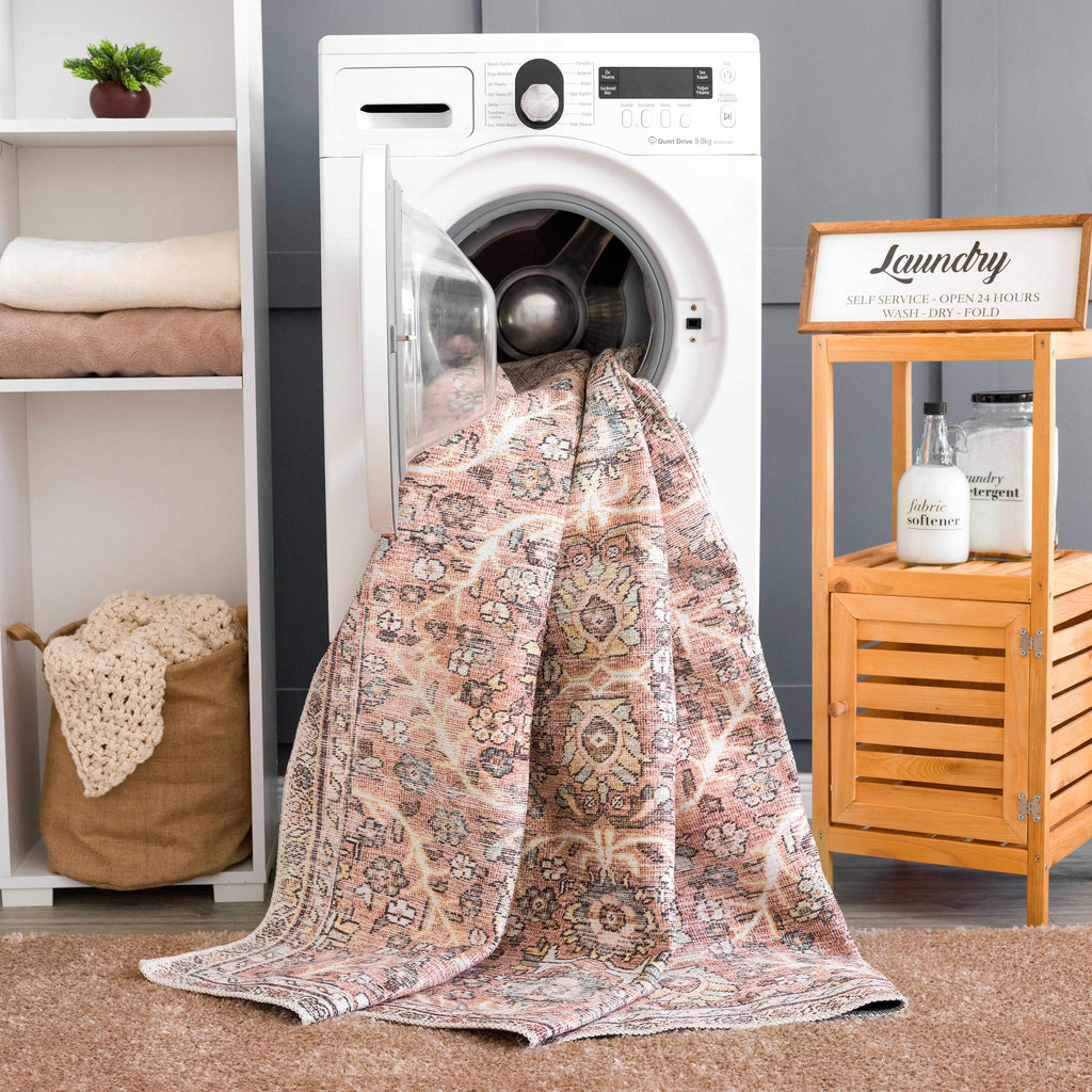Hauteloom Urpi HGEBURPI8A2 Peach Machine Made Rug