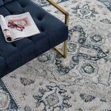 Hauteloom Liverpool LVP4114 Medium Gray Machine Made Polypropylene Rug