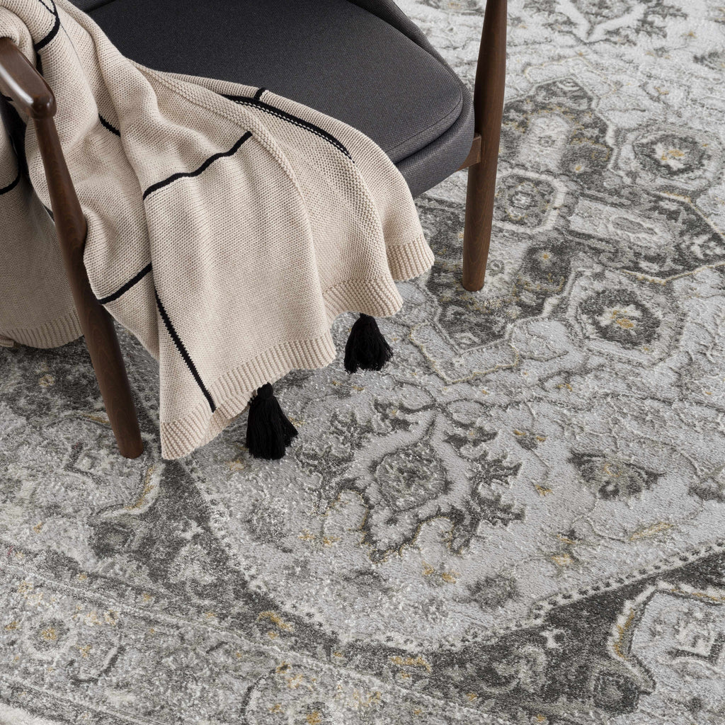 Hauteloom Liverpool LVP4115 Charcoal Machine Made Polypropylene Rug