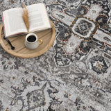 Hauteloom Liverpool LVP4116 Charcoal Machine Made Polypropylene Rug