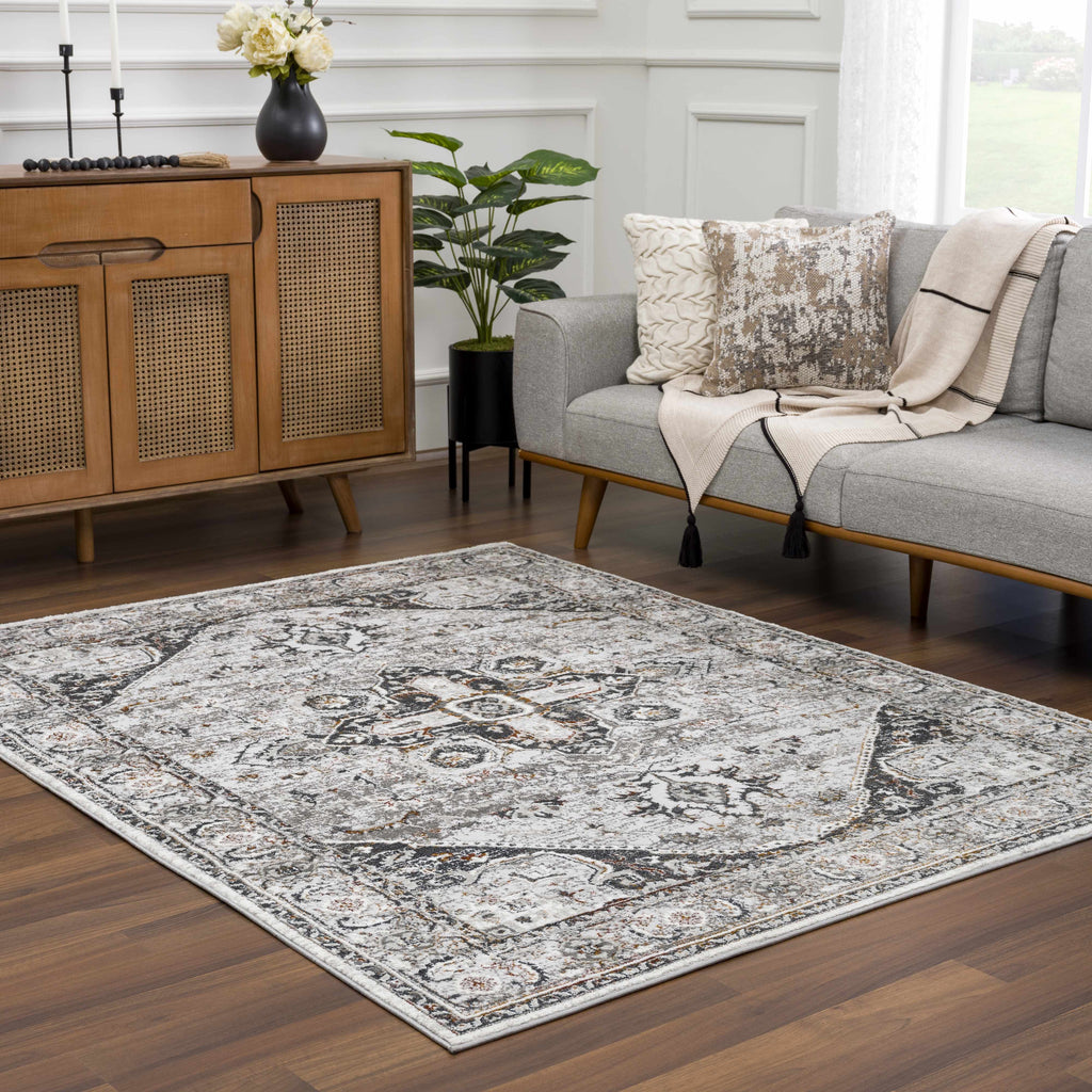Hauteloom Liverpool LVP4116 Charcoal Machine Made Polypropylene Rug