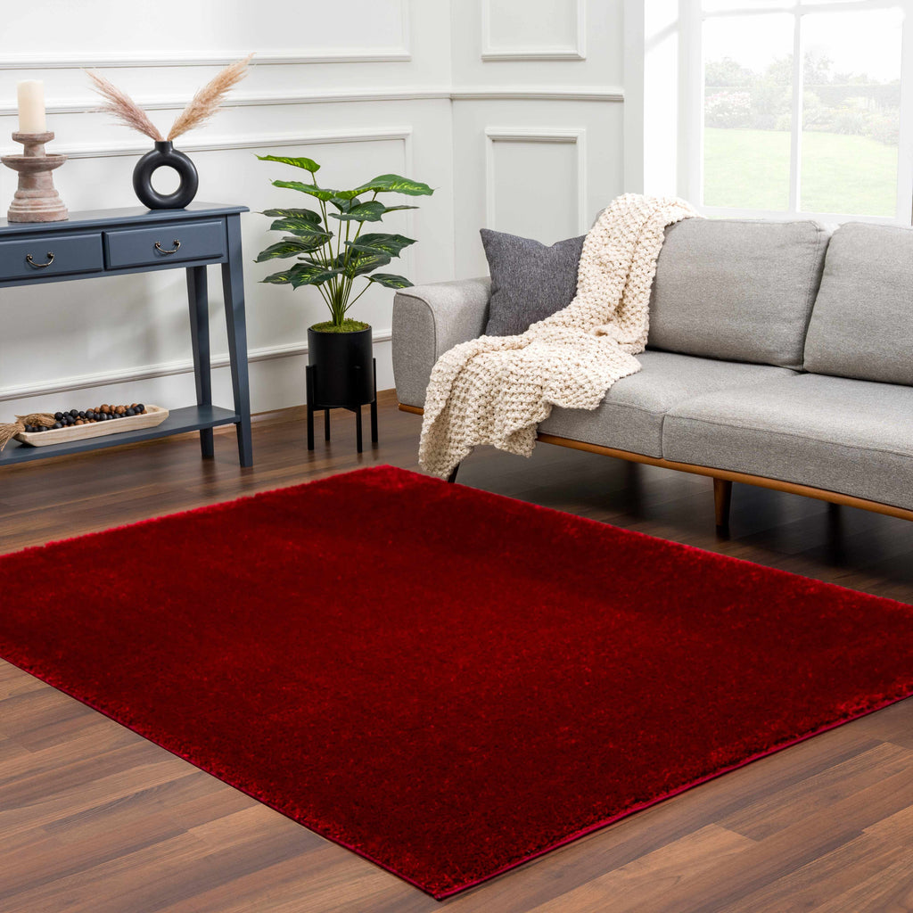 Hauteloom Heavenly HVL6211 Red Machine Made Polyester Rug