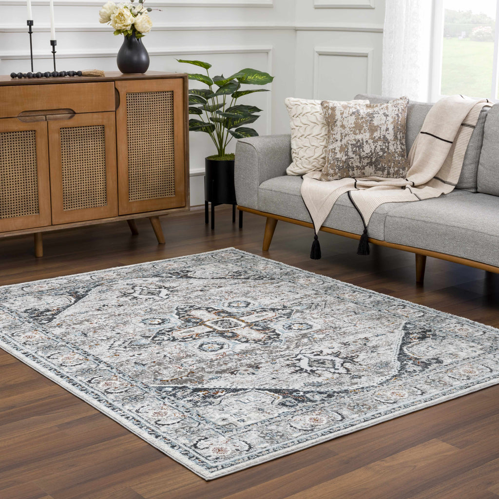Hauteloom Liverpool LVP4117 Charcoal Machine Made Polypropylene Rug