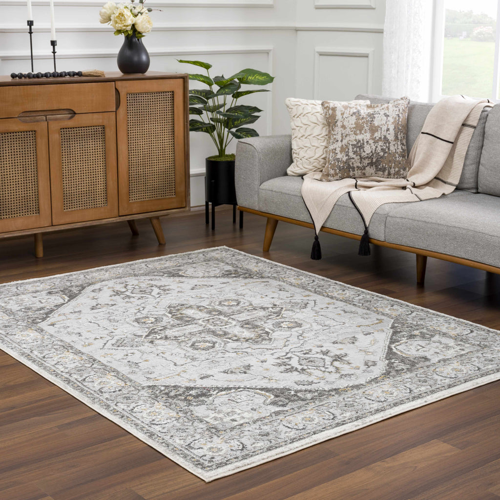 Hauteloom Liverpool LVP4115 Charcoal Machine Made Polypropylene Rug
