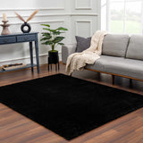 Hauteloom Heavenly HVL6201 Black Machine Made Polyester Rug