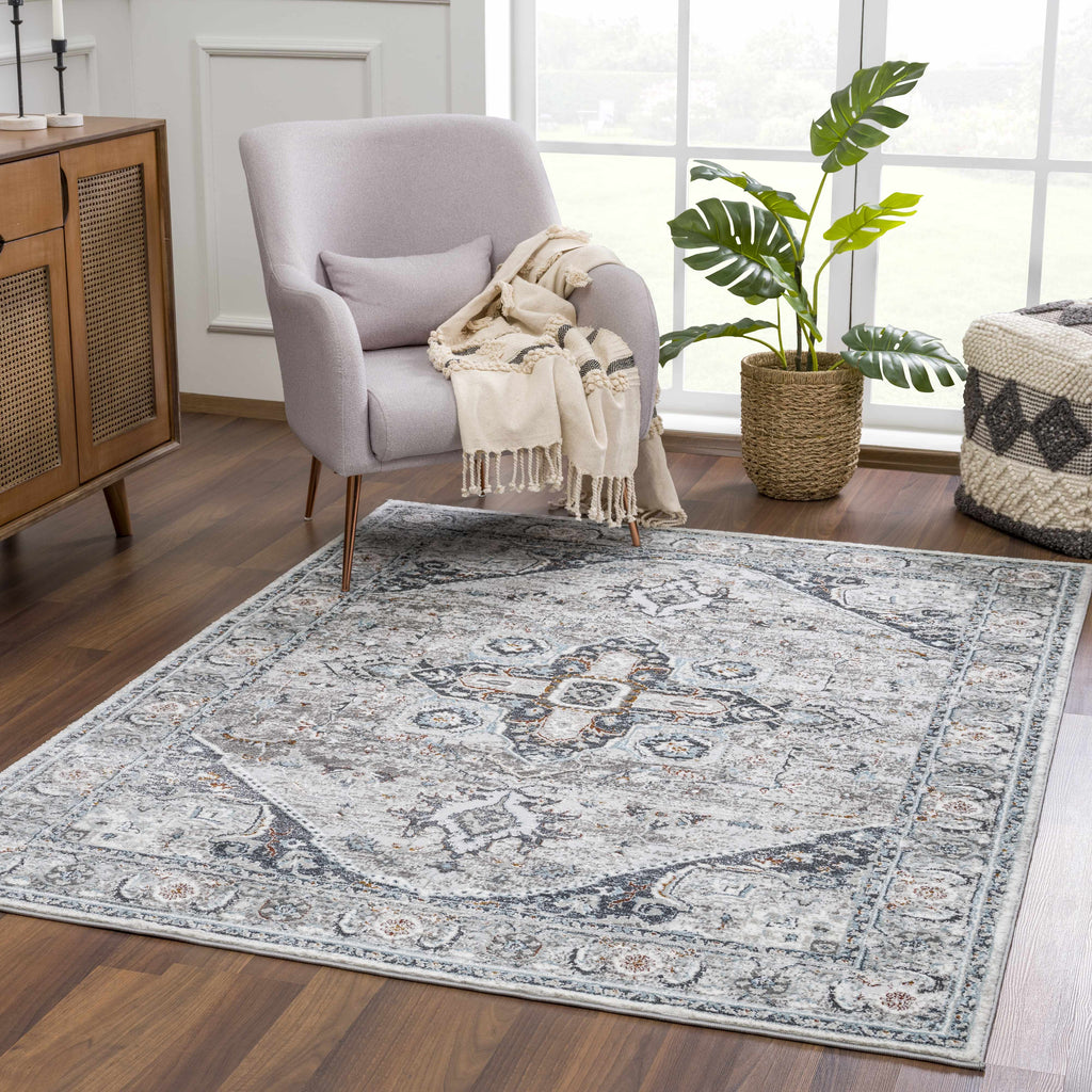 Hauteloom Liverpool LVP4117 Charcoal Machine Made Polypropylene Rug
