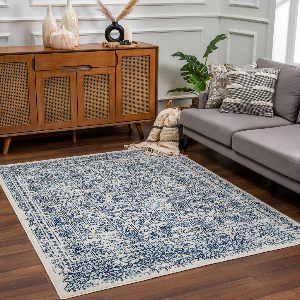 Hauteloom Chopwell CHOPW White Machine Made Polypropylene Rug