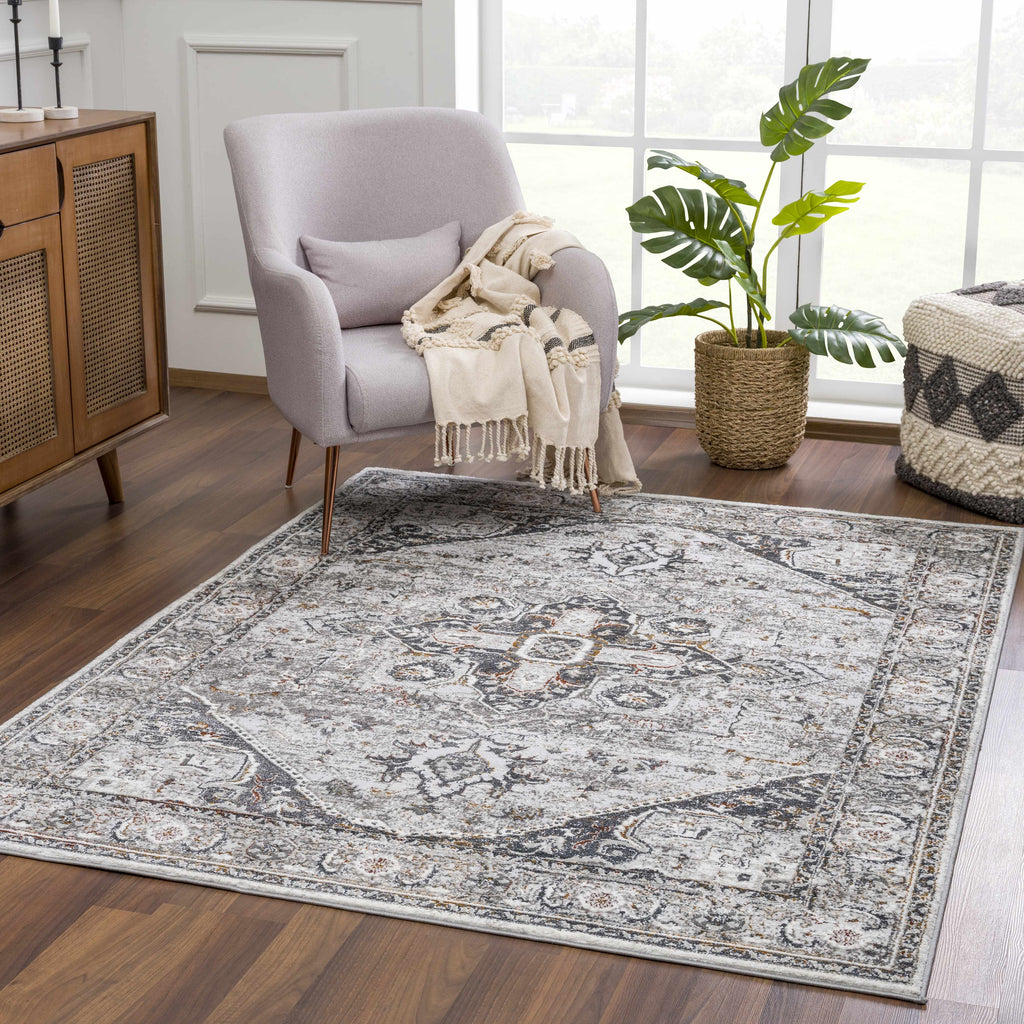 Hauteloom Liverpool LVP4116 Charcoal Machine Made Polypropylene Rug