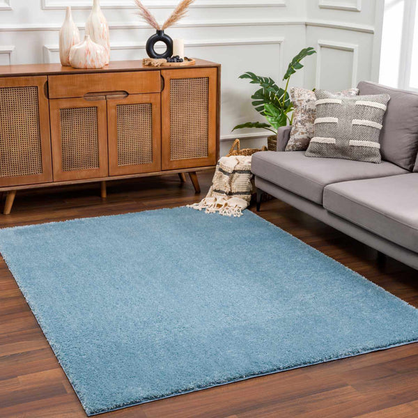 Hauteloom Heavenly HVL6202 Blue Machine Made Polyester Rug