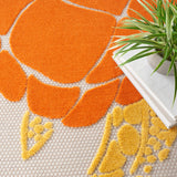 nourison aloha alh27 teal multi rug