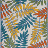 nourison aloha alh18 ivory multi rug