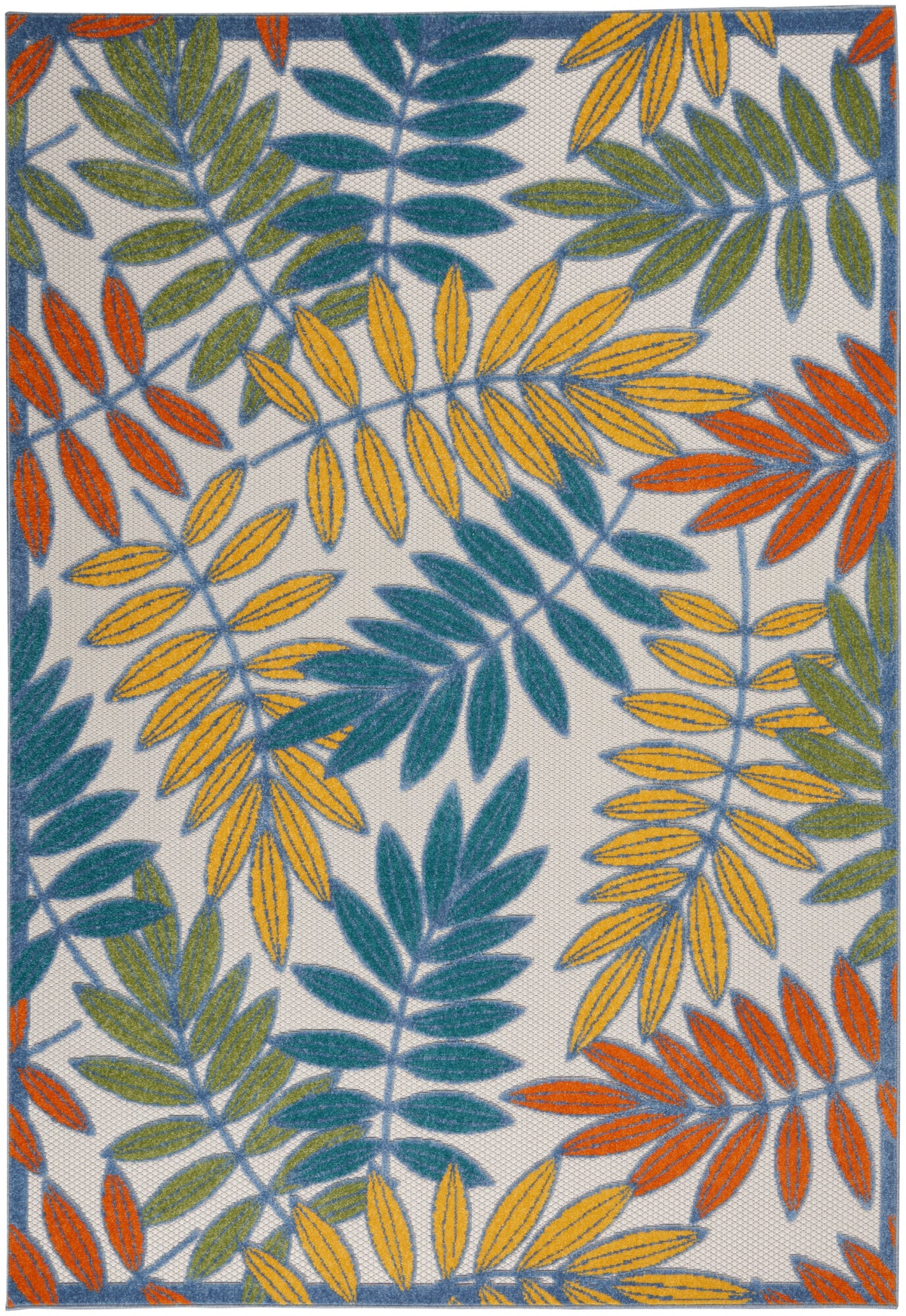 nourison aloha alh18 ivory multi rug