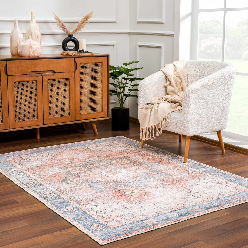 Hauteloom Rosman ROSM Black Machine Made Chenille-Polyester Rug