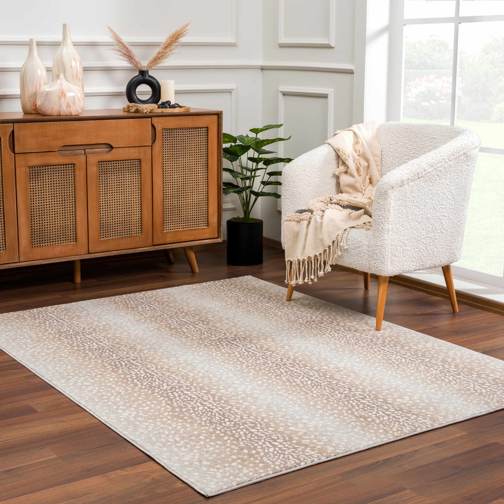 Hauteloom Pointblank PNTB Gray Machine Made Polypropylene Rug