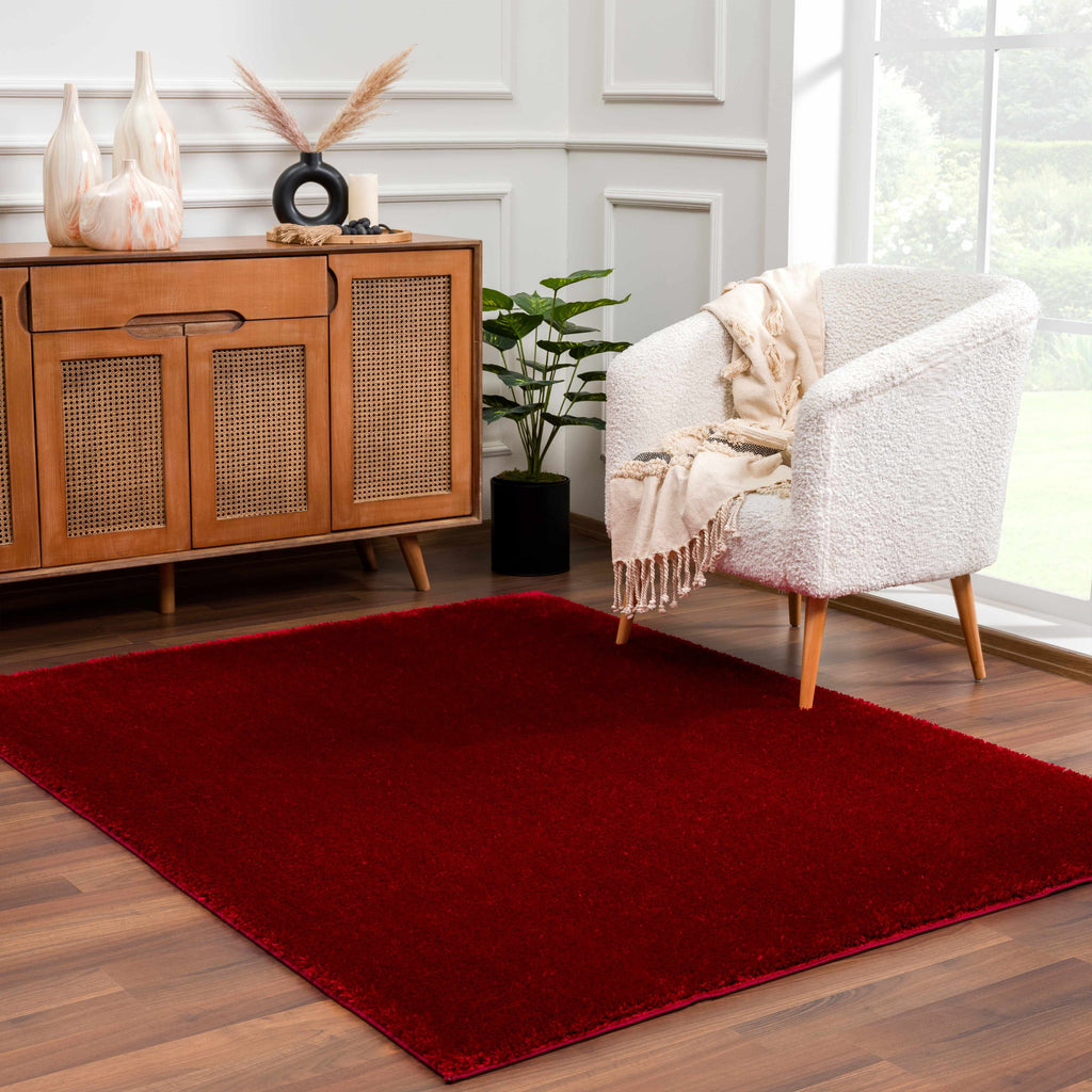 Hauteloom Heavenly HVL6211 Red Machine Made Polyester Rug