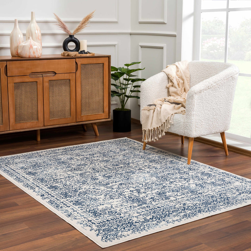 Hauteloom Chopwell CHOPW White Machine Made Polypropylene Rug