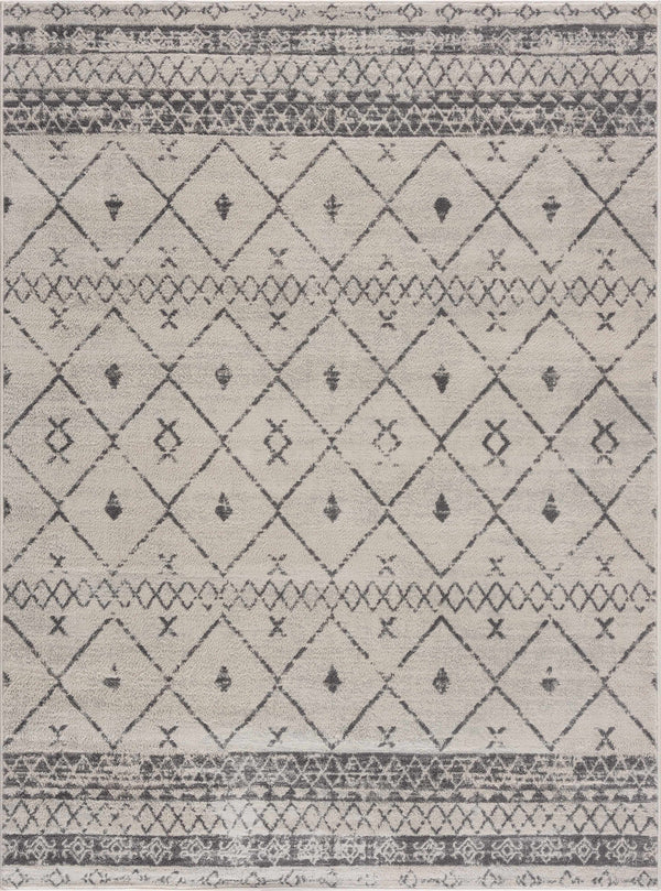 Hauteloom Newville NEWV White Machine Made Polypropylene Rug