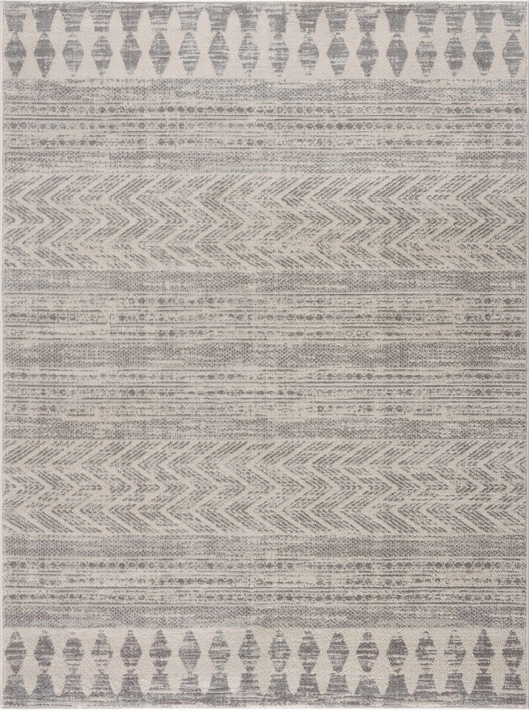 Hauteloom Chinnor CHINN Light Gray Machine Made Polypropylene Rug