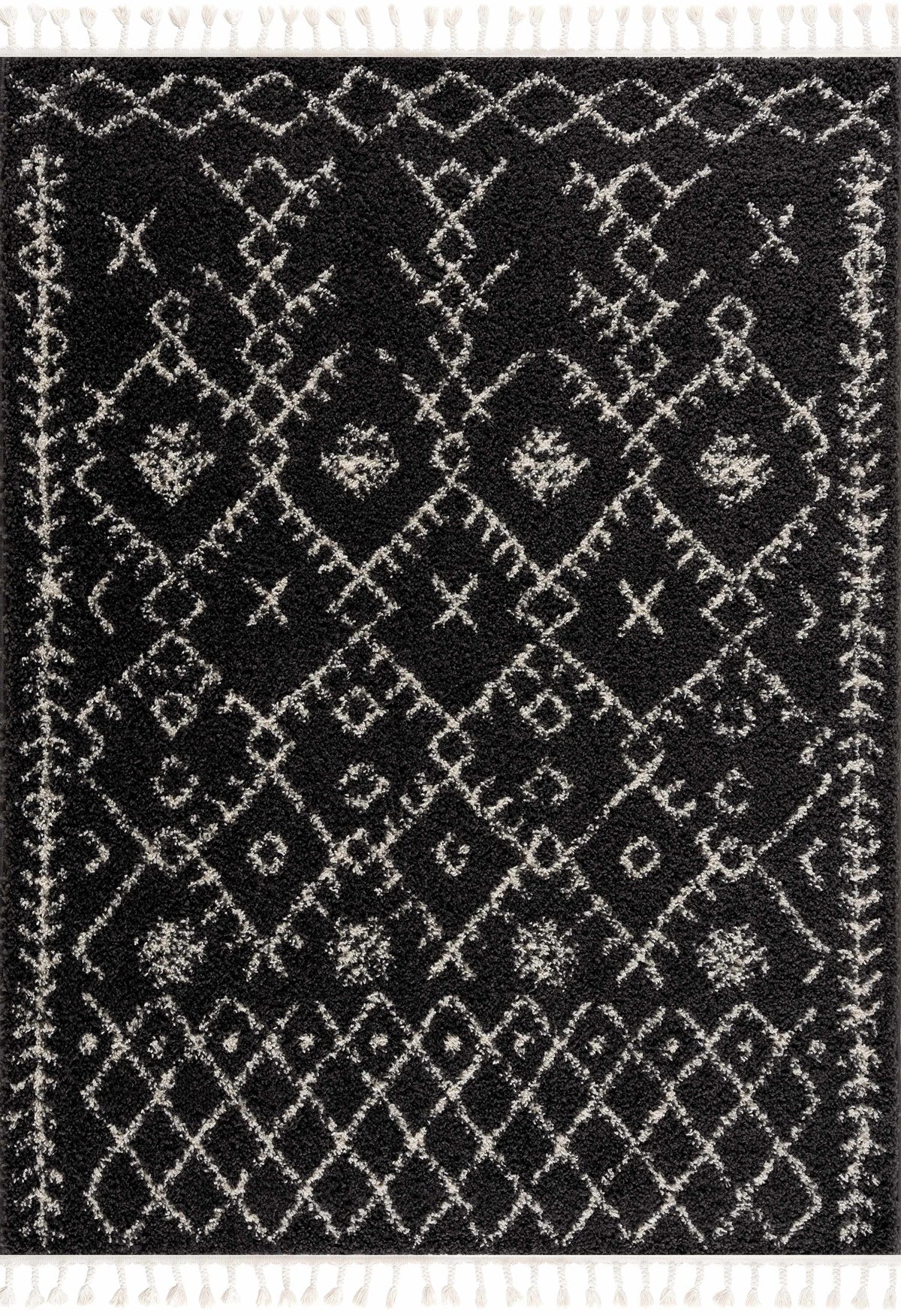 Hauteloom Thetford THET Charcoal Machine Made Polypropylene Rug