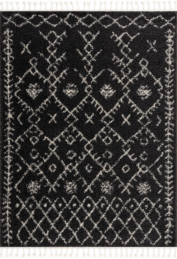 Hauteloom Thetford THET Charcoal Machine Made Polypropylene Rug
