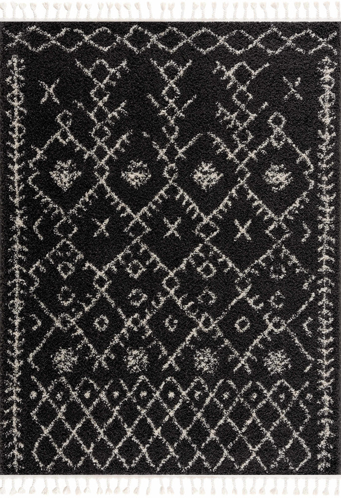 Hauteloom Thetford THET Charcoal Machine Made Polypropylene Rug