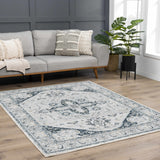Hauteloom Liverpool LVP4114 Medium Gray Machine Made Polypropylene Rug