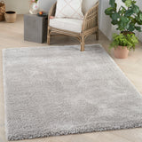 nourison dreamy shag drs05 silver rug