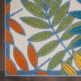 nourison aloha alh18 ivory multi rug