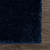 Hauteloom Heavenly HVL6209 Navy Blue Machine Made Polyester Rug