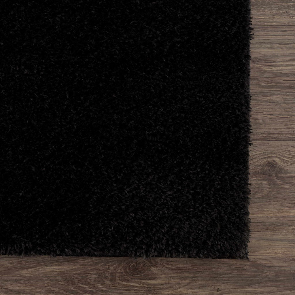 Hauteloom Heavenly HVL6201 Black Machine Made Polyester Rug