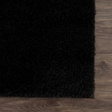 Hauteloom Heavenly HVL6201 Black Machine Made Polyester Rug