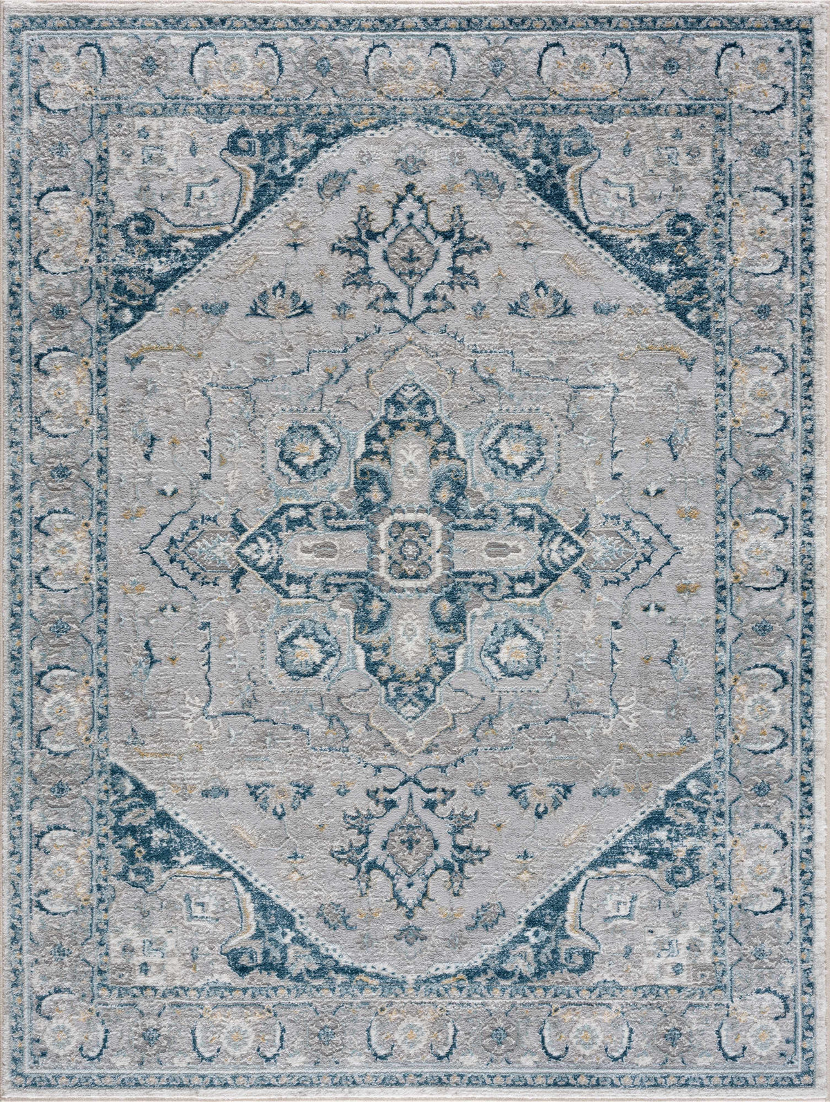 Hauteloom Liverpool LVP4114 Medium Gray Machine Made Polypropylene Rug