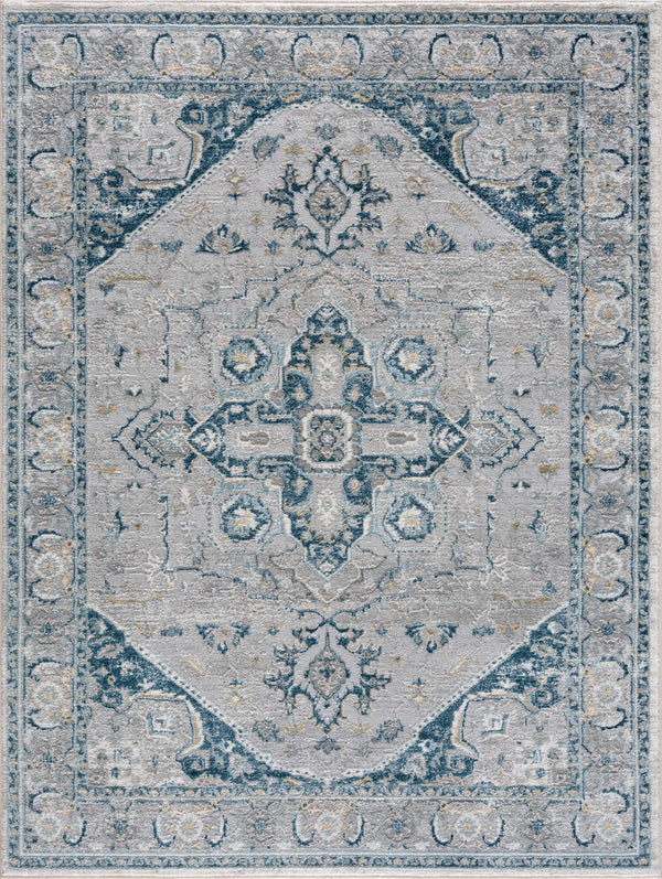 Hauteloom Liverpool LVP4114 Medium Gray Machine Made Polypropylene Rug