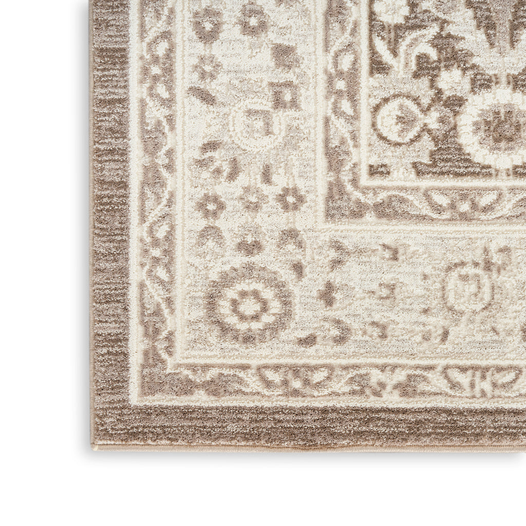 nourison eco cycle ecy04 ivory mocha rug
