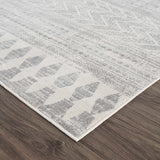 Hauteloom Chinnor CHINN Light Gray Machine Made Polypropylene Rug